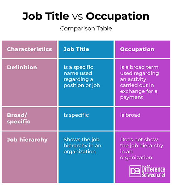 what's the difference between job title and employer