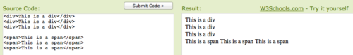 Difference Between DIV and SPAN-1